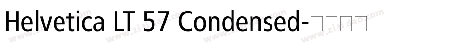 Helvetica LT 57 Condensed字体转换
